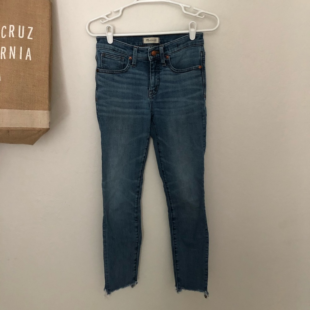 Madewell 9” high rise skinny jean crop